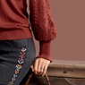 Nora Textured Sleeve Sweater, , large