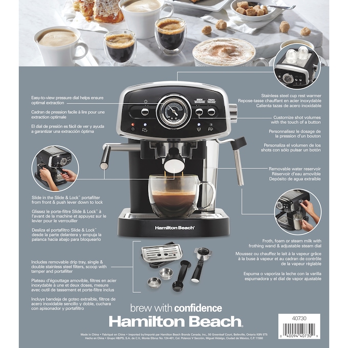Hamilton Beach Retro Edition Espresso Maker, , large