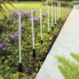 Set of 8 Solar Bubble Wand Colorful Stake Lights, , large