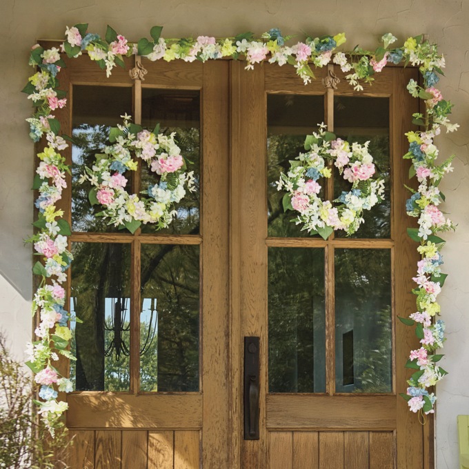 Multicolored Hydrangea Garland, , large