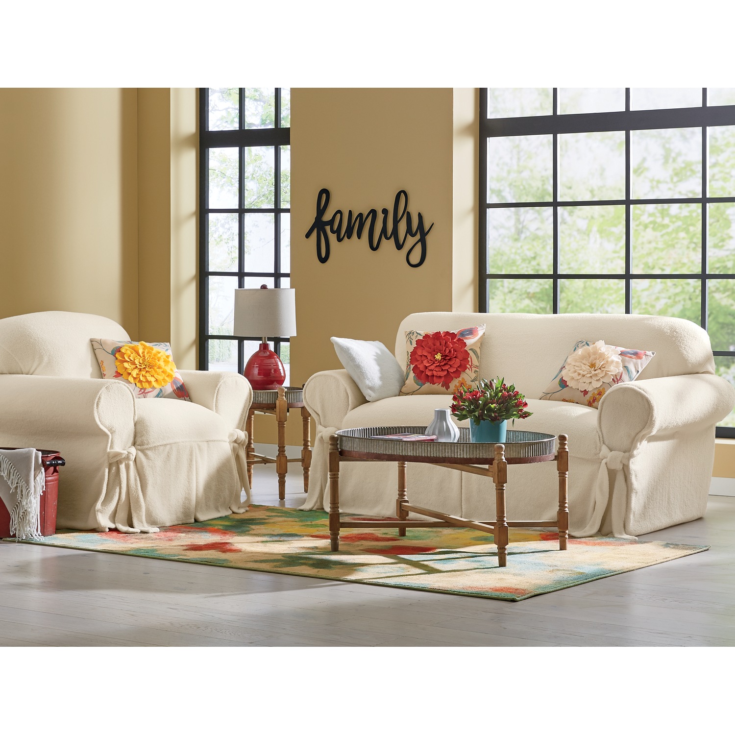 Boucle Slipcovers And Pillow Cover Country Door