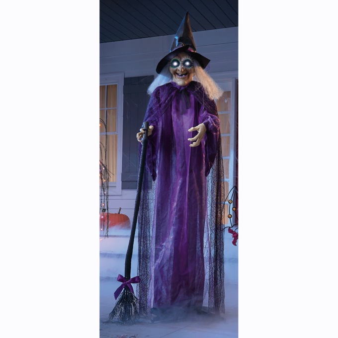 Standing Witch with Broom, , large