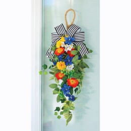 Patriotic Poppy Swag, , large