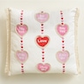 Embroidered Conversation Heart Pillow, , large