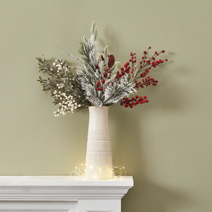 Red Faux-Berry Stem, , large