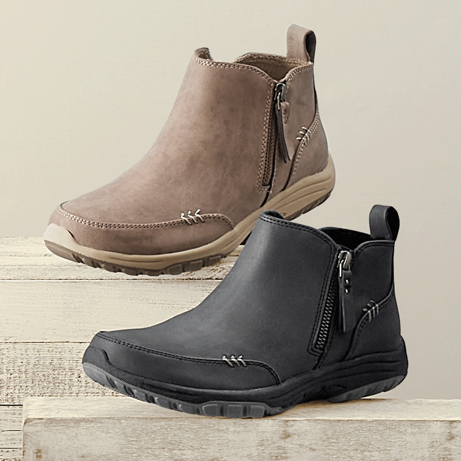 Skechers relaxed fit clearance suede ankle boots