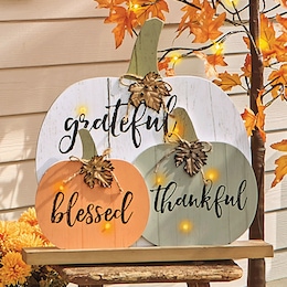 Outdoor Lit Harvest Sign, , large