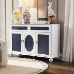 Reed Two-Tone Storage Cabinet, , large