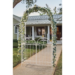 Braided Scroll Arbor Gate, , large