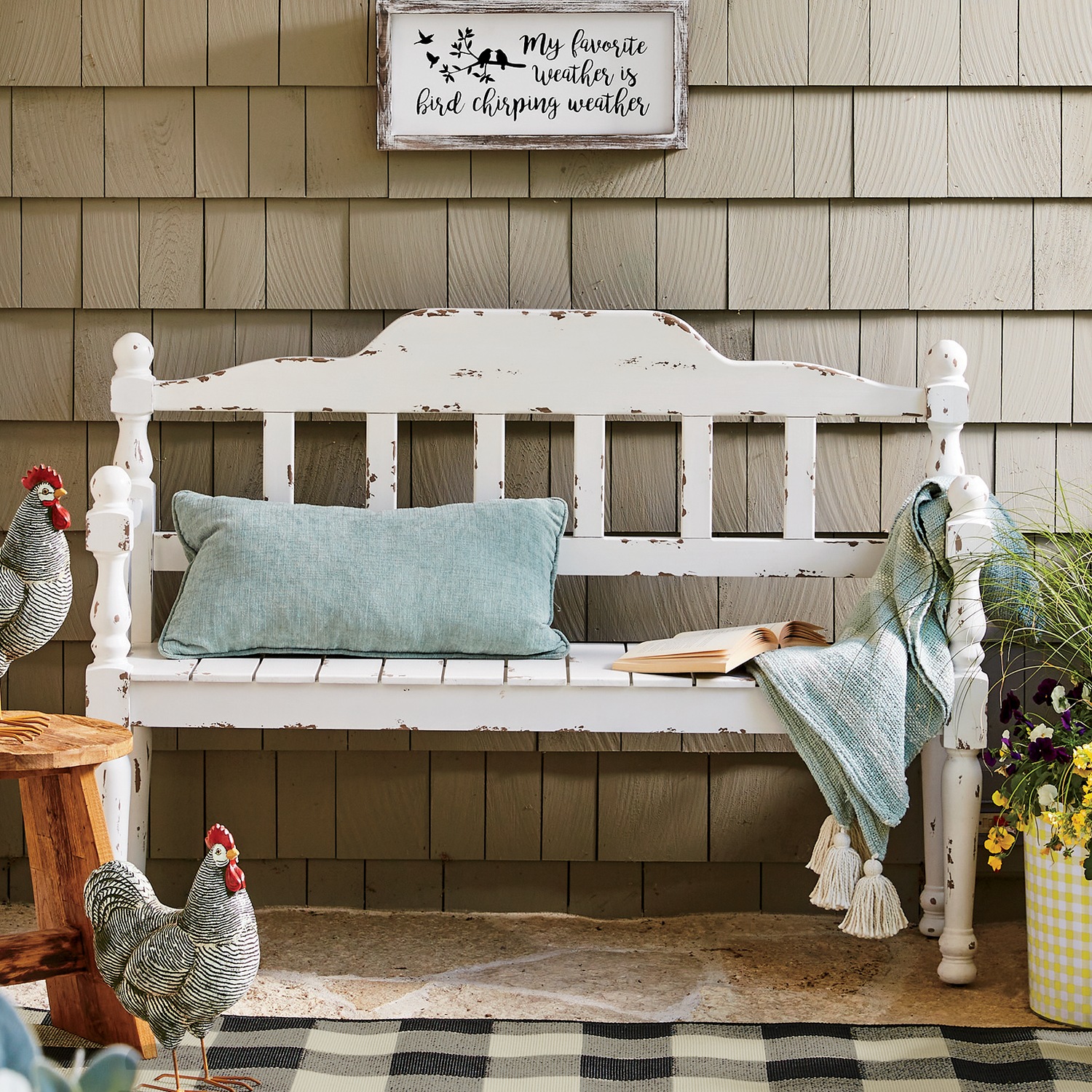 Rustic Outdoor Bench Country Door