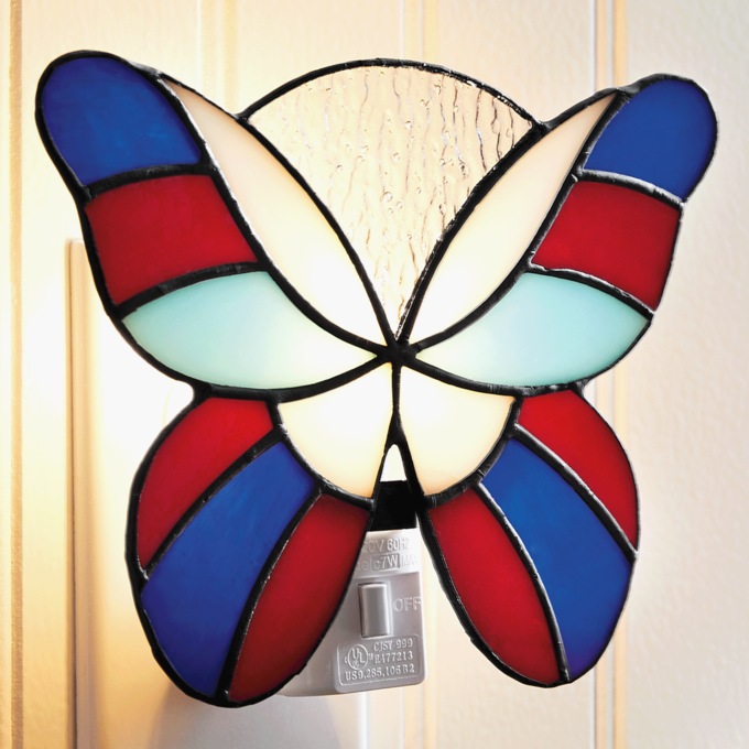 Americana Butterfly Night-Light, Multi, large