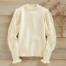 Nora Textured Sleeve Sweater, , large