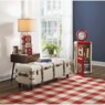 Lee Buckle Storage Bench, Cream, large