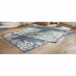 Indoor/Outdoor Coral Border Rug, , large