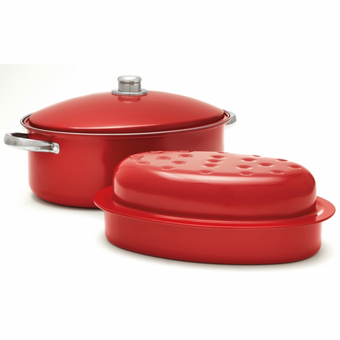 Set of 2 Oval Roasters, , large