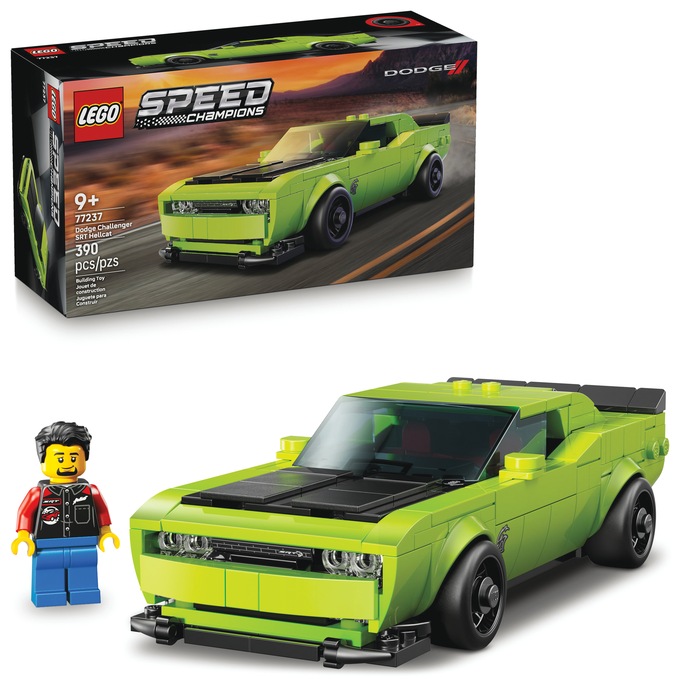 LEGO Speed Champions Dodge Challenger SRT Hellcat Sports Car, Green, large