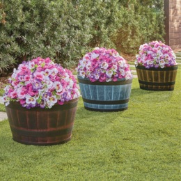 Whisky Barrel Planter, , large