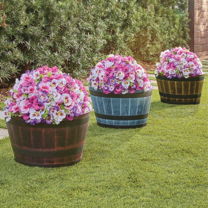 Whisky Barrel Planter, , large