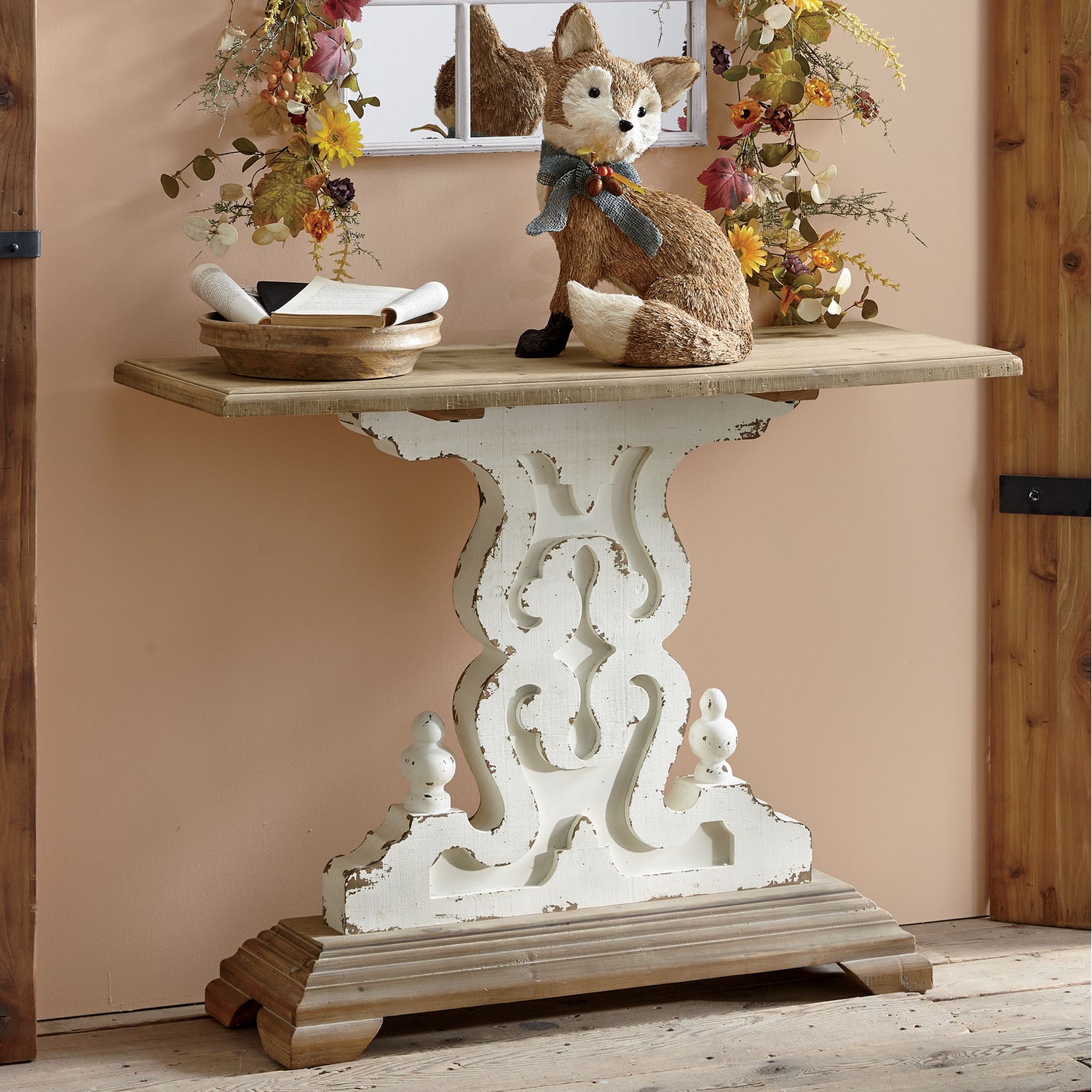 Maeve solid wood console table deals