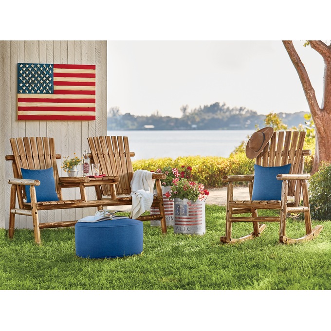 Charred Rustic Rocking Chair, , large