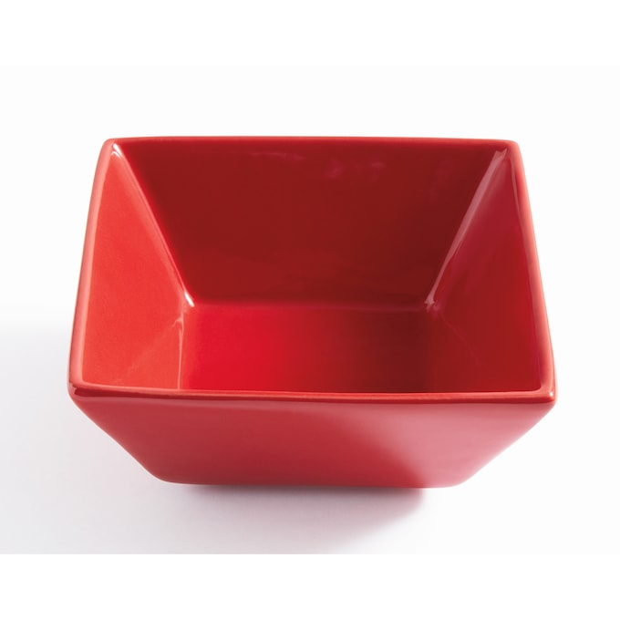 16-Piece Modern Square Dinnerware Set in Solid Colors, , large