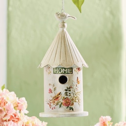 Floral Hanging Birdhouse, , large
