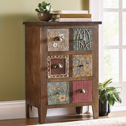 Flora Multicolored 3-Drawer Cabinet, , large