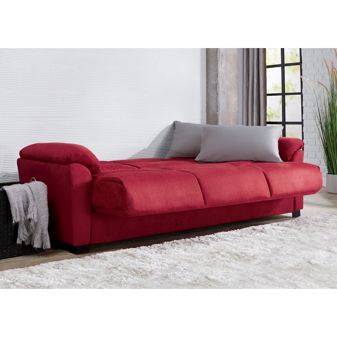 Super Plush Sofa, Red, large