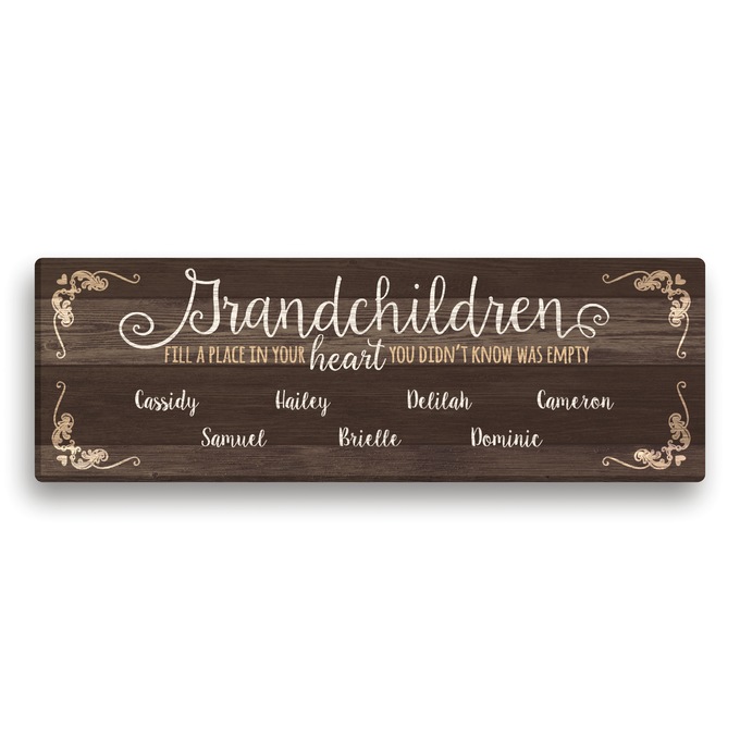 Personalized Grandchildren Wall Art, , large