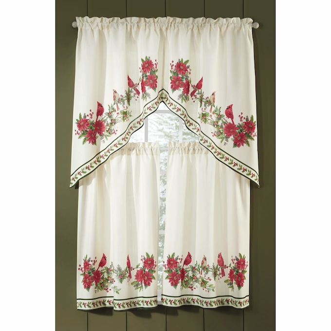 Cardinal Swag Pair, , large