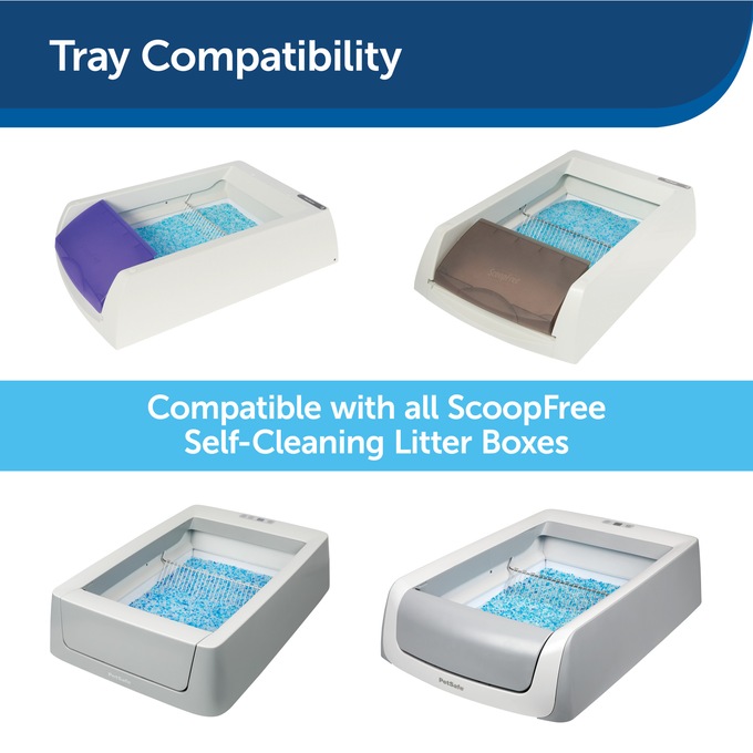 Scoopfree Disposable Crystal Cat Litter Tray, Refill