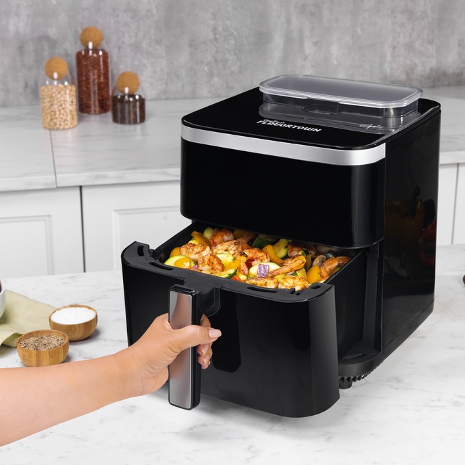 Guy Fieri Flavortown 6.5-Quart Steam Air Fryer, Black, large