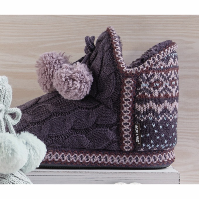 MUK LUKS Amira Slipper Bootie, , large