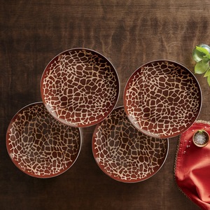 4-Piece Safari Dinner Plate Set, , large