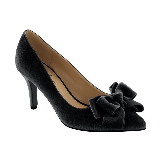 Midnight Velvet Luxe Velvet Bow Pump for Women, , large