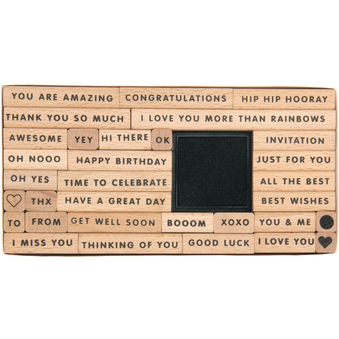 33-Piece Best Wishes Stamp Set, , large