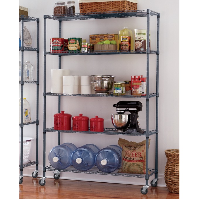 Metal rolling shelves hotsell