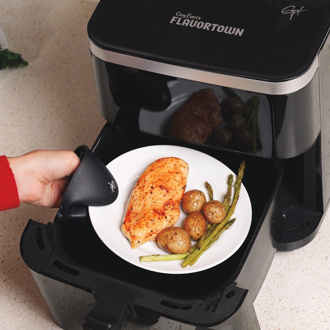 Guy Fieri Flavortown 6.5-Quart Steam Air Fryer, Black, large