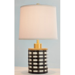 Gingham Accent Table Lamp, , large