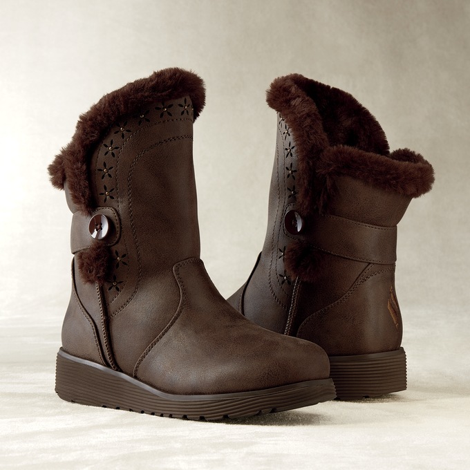 Skechers Women&#39;s Keepsakes Wedge - Lovely Stud Boot, , large