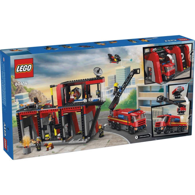 LEGO City Fire Station With Fire Truck, , large