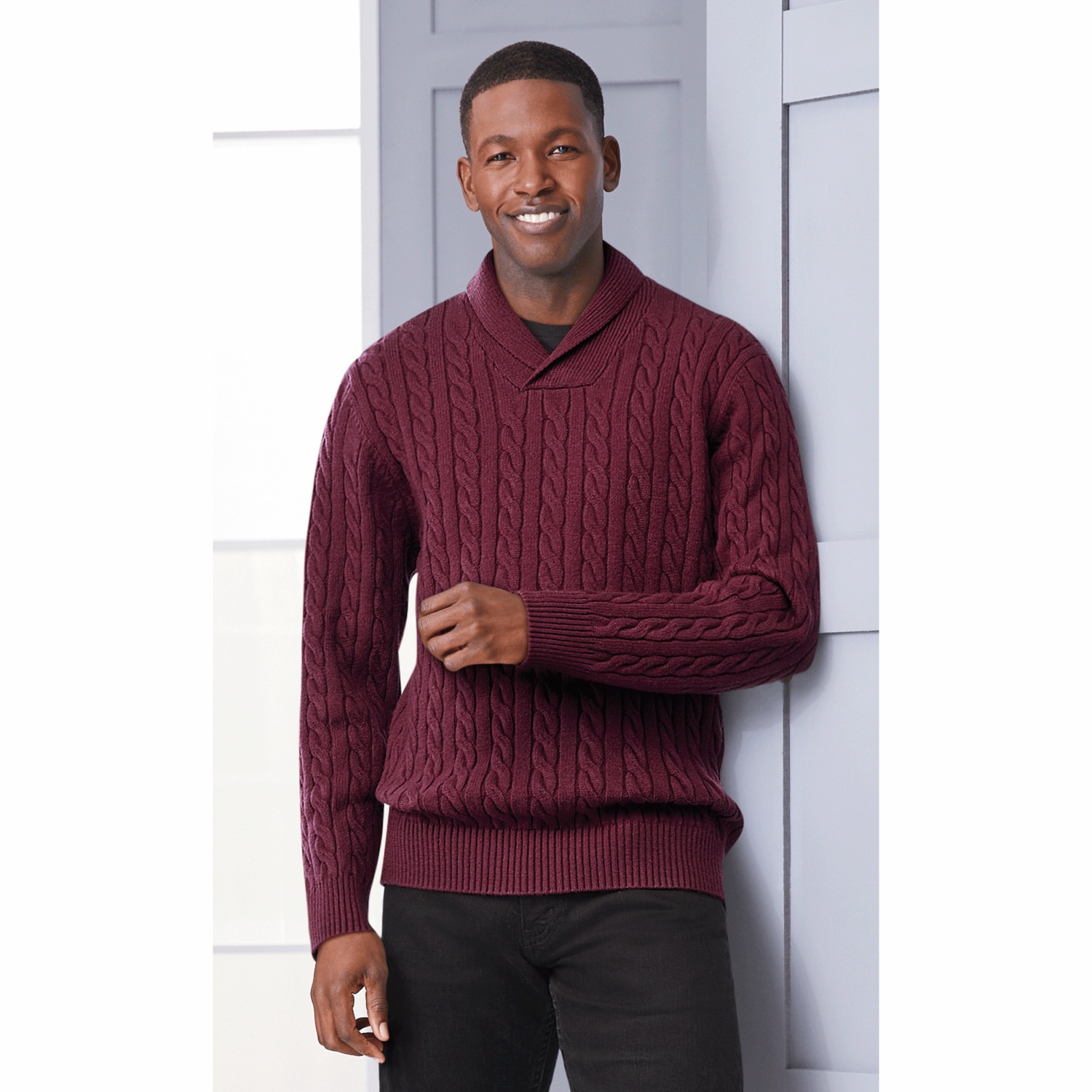 vinson shawl collar sweater