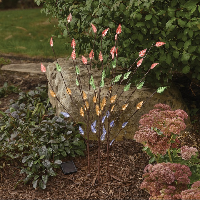 Set of 3 Lit Solar Branches, Multi, large