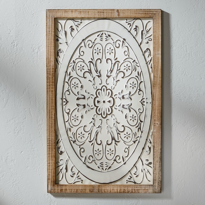 Stamped Metal Headboard Panel, , large