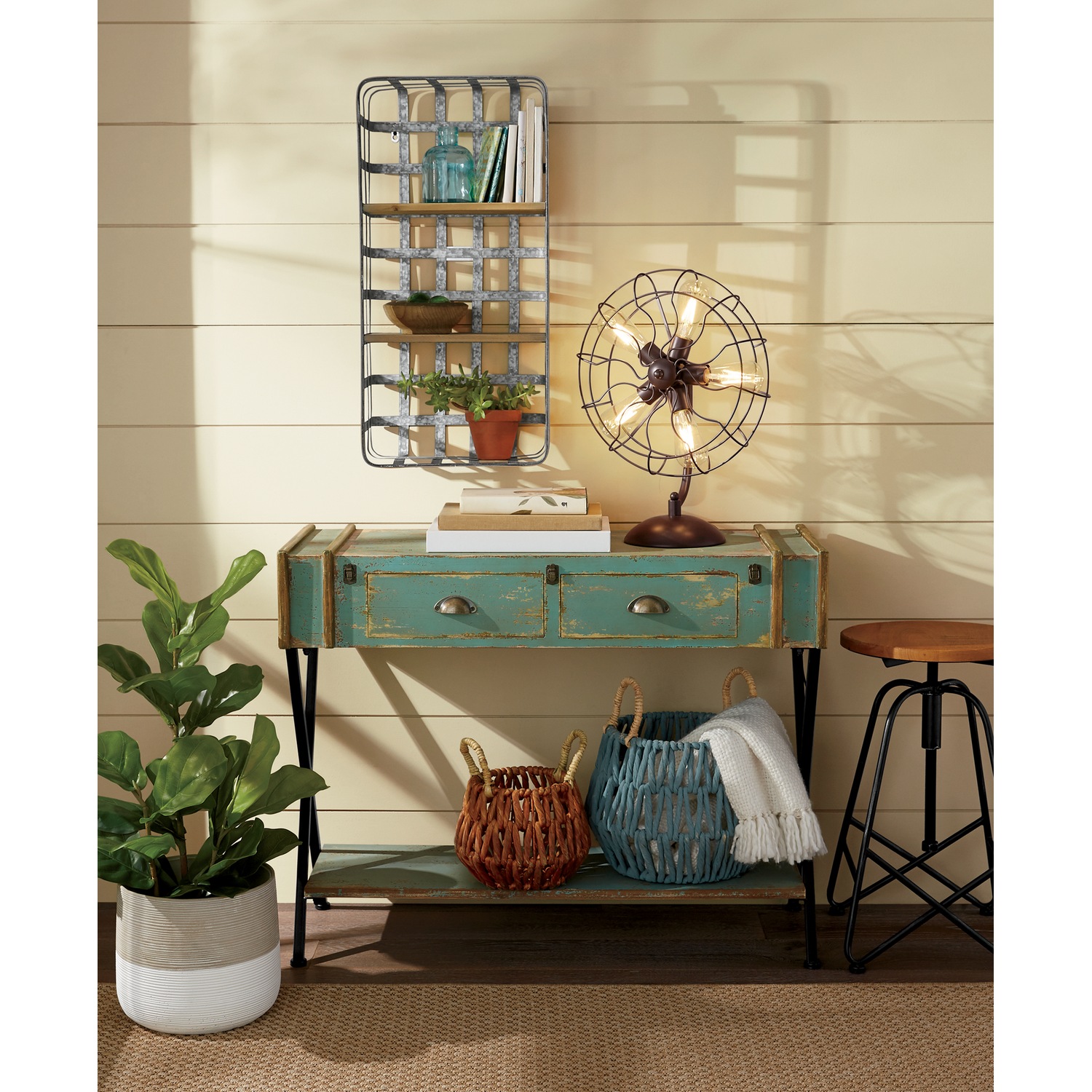 Woven Basket Wall Shelf | Country Door