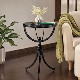 Pedestal End Table, , large