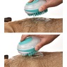 Pet Life Swasher Shampoo Dispensing Massage and Bathing Brush, , large