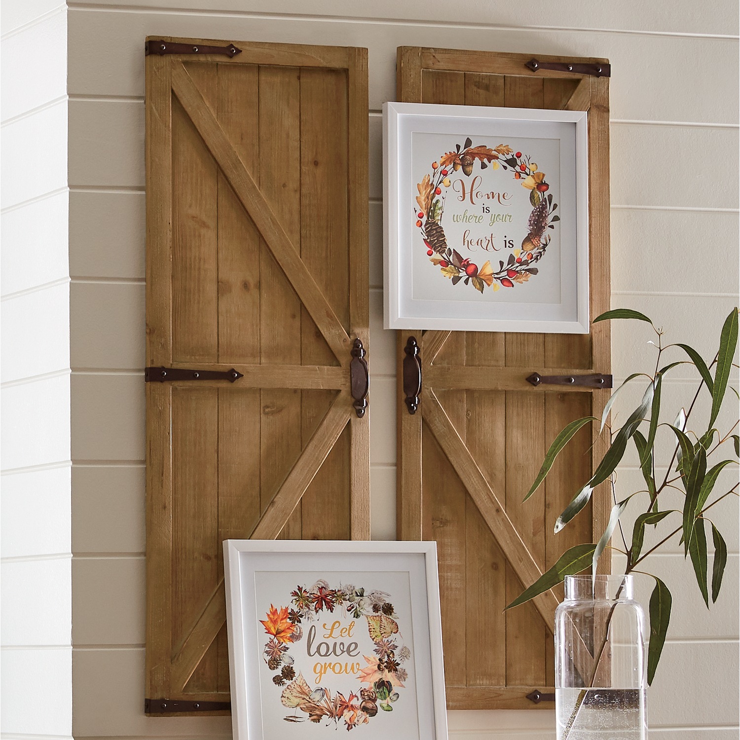 Set Of 2 Wood Barn Doors