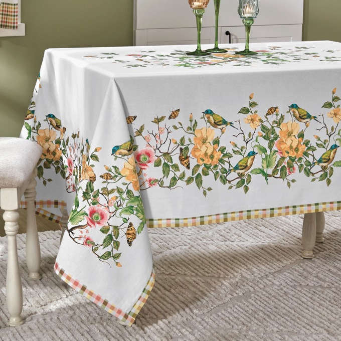 Flower Garden Tablecloth, , large