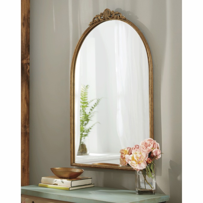 Simple Traditional Arch Mirror, , large